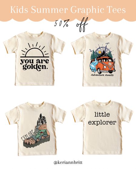 Kids Summer Graphic Tees - 50% off 

Kids t-shirts / play clothes / kids tees / girls shirts / boys shirts / toddler graphic tee / Etsy finds / summer tee / on sale 

#LTKFamily #LTKKids #LTKBaby