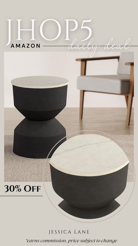 Amazon daily deal, save 30% on this modern round accent table. Living room furniture, accent table, side table, end table, Amazon home, Amazon deal

#LTKsalealert #LTKhome #LTKstyletip