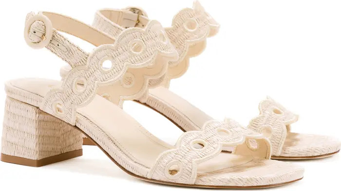 Florence Broderie Ankle Strap Sandal (Women) | Nordstrom