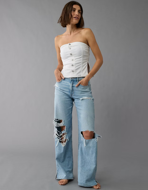 AE Denim Tube Top | American Eagle Outfitters (US & CA)