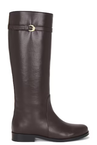 Staud Harlow Riding Boot in Chocolate | FWRD 