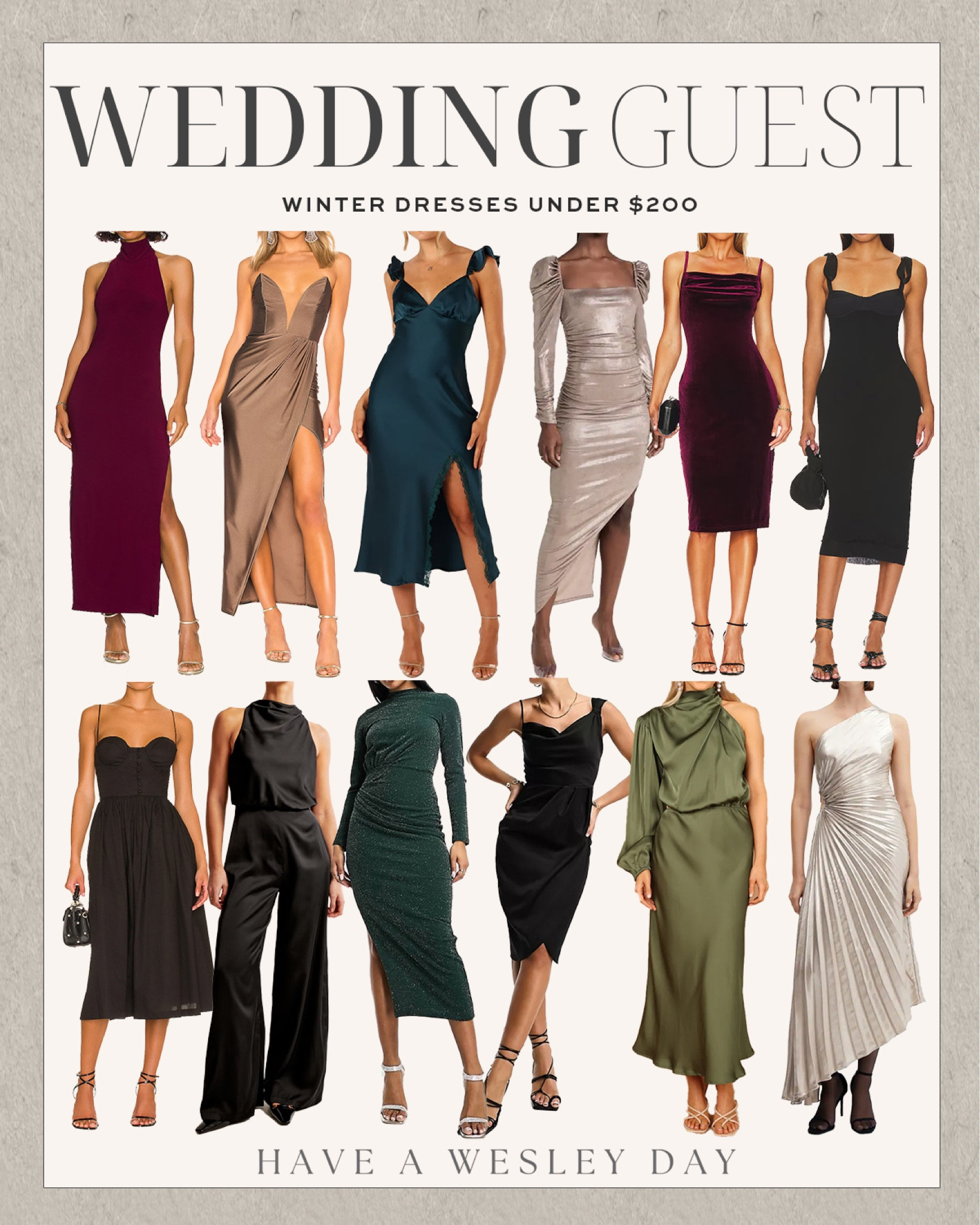 Winter wedding guest dresses under $200!

#winterweddingguestdress #weddingstyle #weddingguestdress

Chic formal event dress. Winter event dress. Winter black tie wedding guest dress. What to wear to a winter wedding. Black tie wedding guest dress. Winter wedding cocktail dress. Satin winter wedding guest dress  

#LTKwedding #LTKSeasonal #LTKstyletip