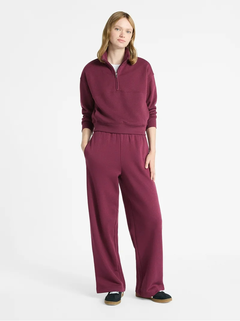 No Boundaries Fleece Half Zip Pullover, Women's | Walmart (US)