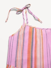 Printed Sleeveless Gauze Tiered Dress for Girls | Old Navy (US)