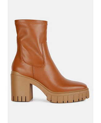 kokum faux leather platform boots | Macy's