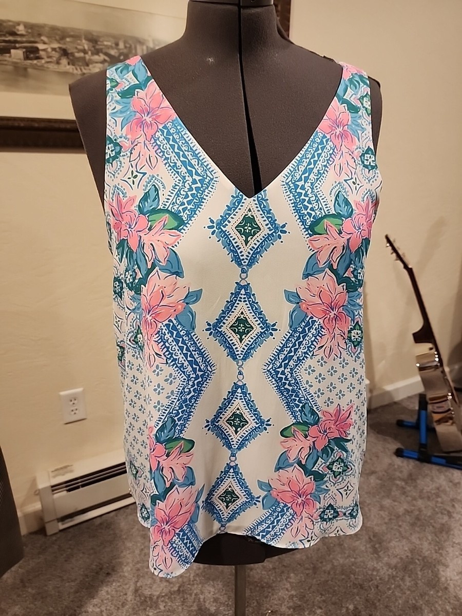 LILLY PULITZER FLORIN SLEEVELESS TOP GIRLS BEST FRIEND SIZE L | eBay US