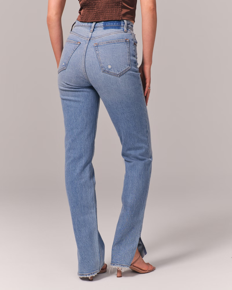 Ultra High Rise 90s Straight Jean | Abercrombie & Fitch (US)