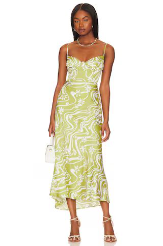 ASTR the Label Mabel Dress in Celery Floral from Revolve.com | Revolve Clothing (Global)