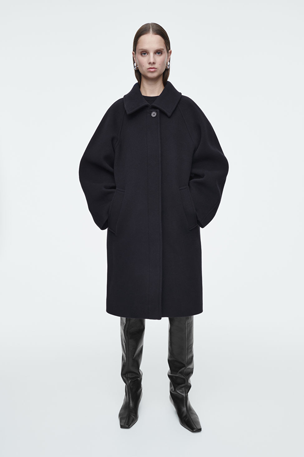 OVERSIZED SINGLE-BREASTED WOOL COAT | COS (EU)
