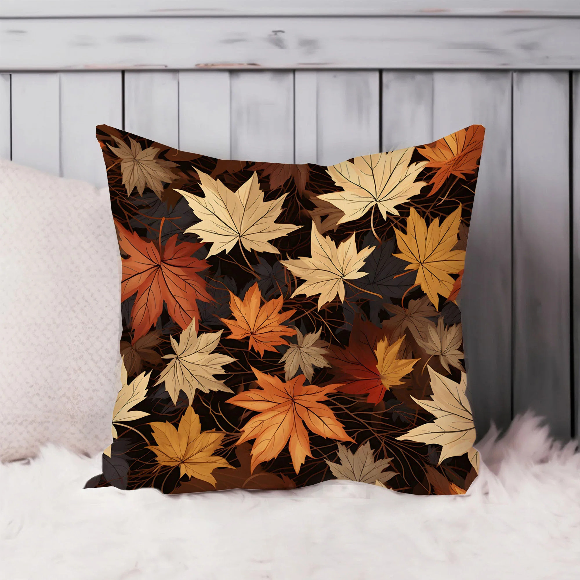 Holiday Thanksgiving Fall Leaves II Cottage | Wayfair North America