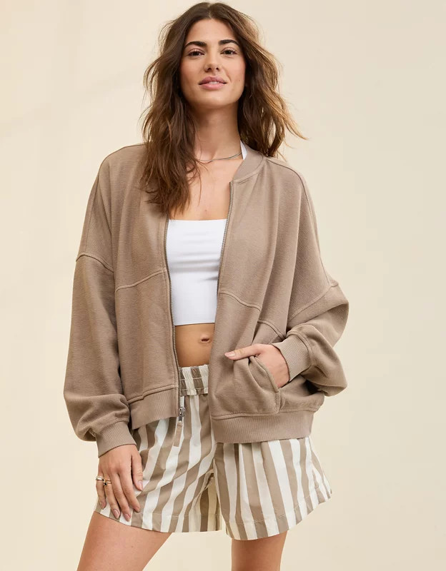 Aerie Full Zip Sweatshirt | Aerie