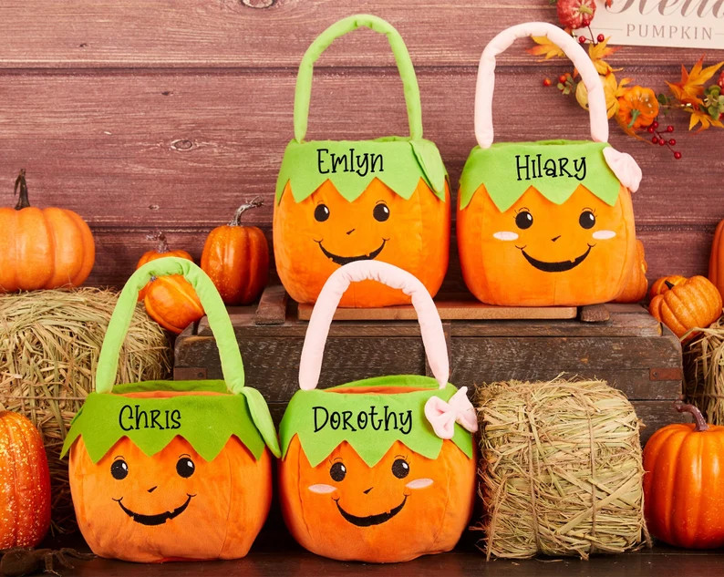 Personalize Trick or Treat Basketcustom Halloween - Etsy | Etsy (US)
