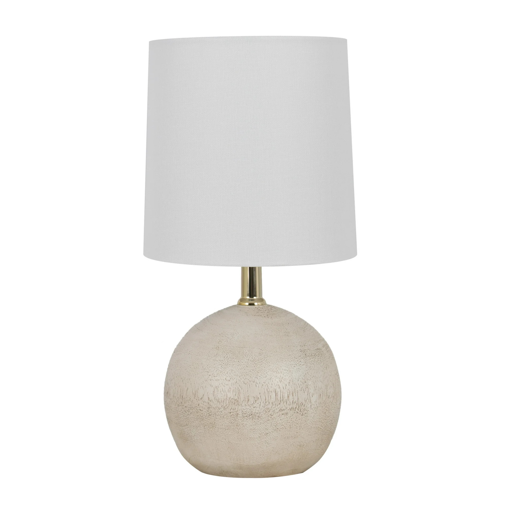 Mainstays 12.75 inch Height White Ball Table Lamp | Walmart (US)