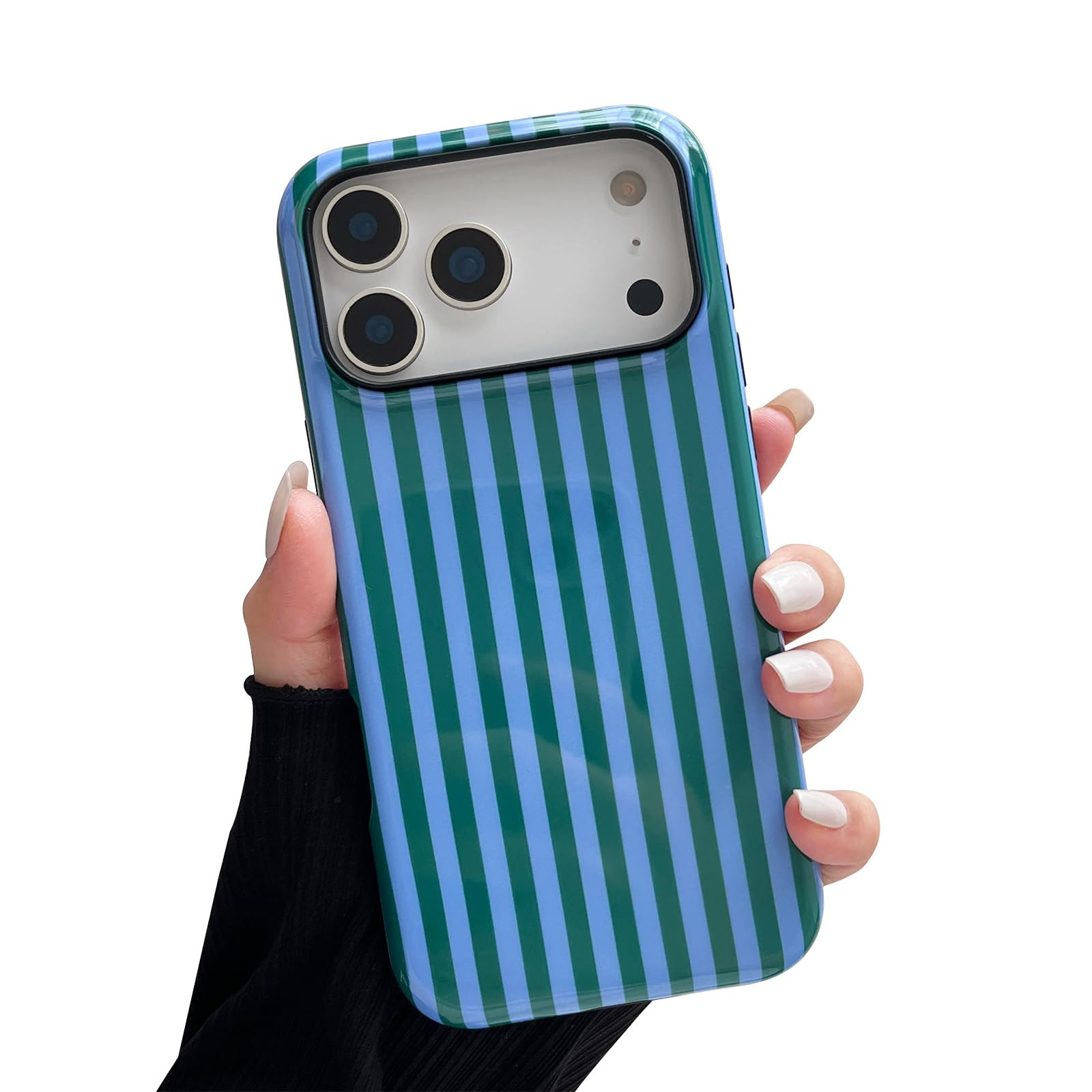 Compatible with iPhone 17 Pro Max Case, Cute Fashion Aesthetic Striped Phone Case for Women, Shoc... | Amazon (US)