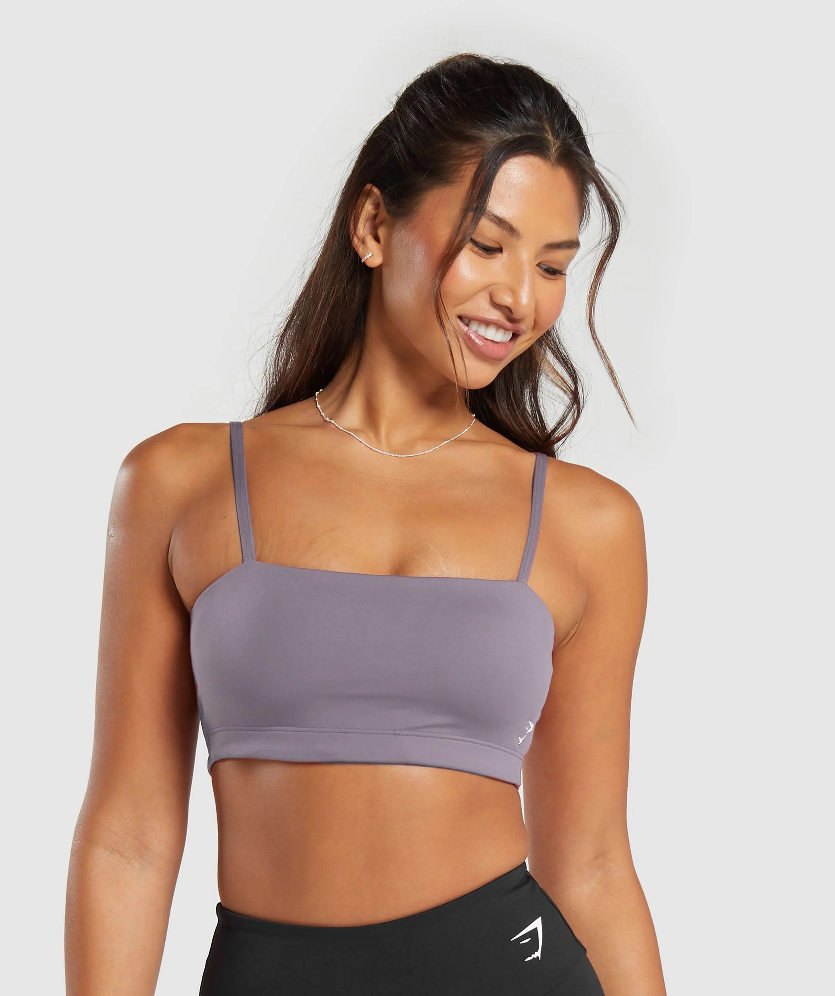 Gymshark Bandeau Sports Bra - Fog Purple | Gymshark US