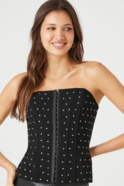 Rhinestone Corset Tube Top | Forever 21