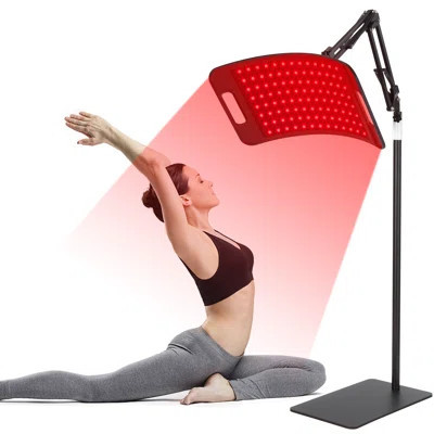 Red Light Therapy for Body, 660nm Red Light & 850nm Near Infrared Light Therapy Device with Stand, 104 LEDs Lamp Panel for Face, Muscles Pain, Skin, L | Wayfair North America
