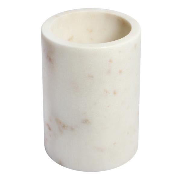 White Marbled Utensil Holder, sold by At Home | At Home