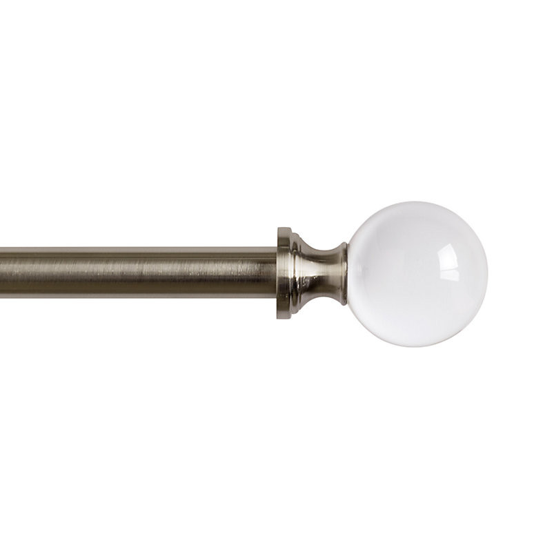 Set of 2 Crystal Ball Drapery Finials Select Colors - Polished Nickel, 1.25" - Ballard Designs | Ballard Designs, Inc.