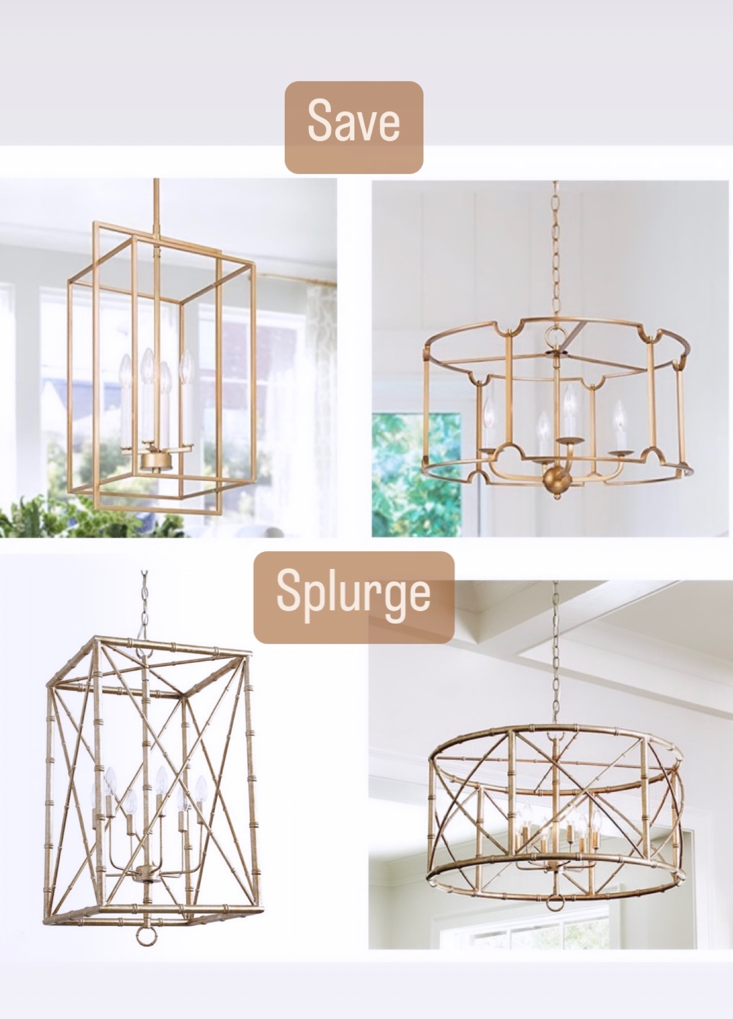 Save or splurge on these gold chandeliers. Home decor, Ballard design, #amazonhome 

#LTKhome #LTKSeasonal #LTKFind