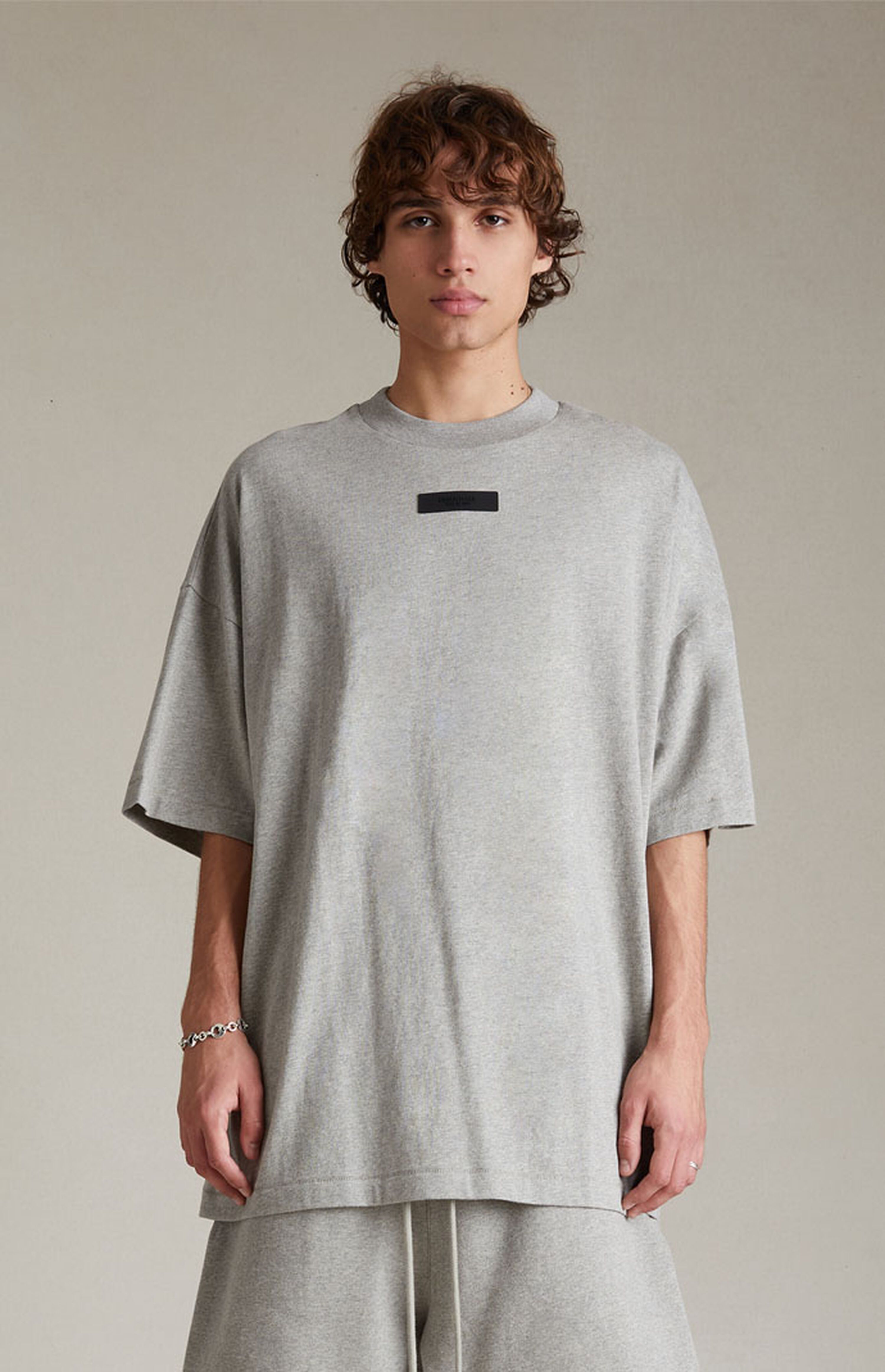 Fear of God Essentials Dark Heather Oatmeal T-Shirt | PacSun | PacSun