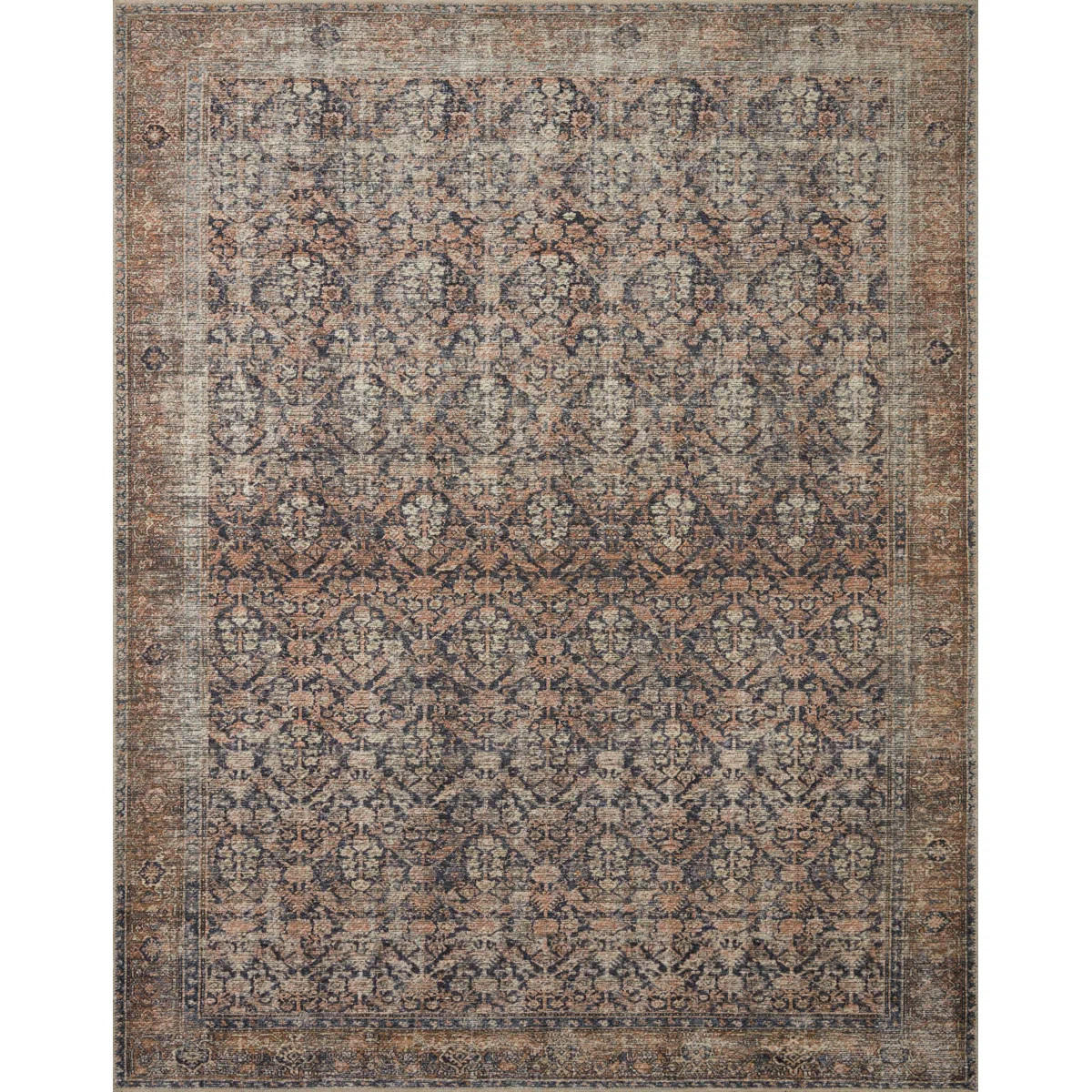 Amber Lewis x Loloi Billie Oriental Ink / Salmon Area Rug & Reviews | Wayfair | Wayfair North America