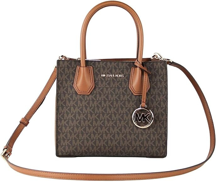 MICHAEL KORS MERCER MEDIUM MESSENGER CROSSBODY SATCHEL POWDER | Amazon (US)
