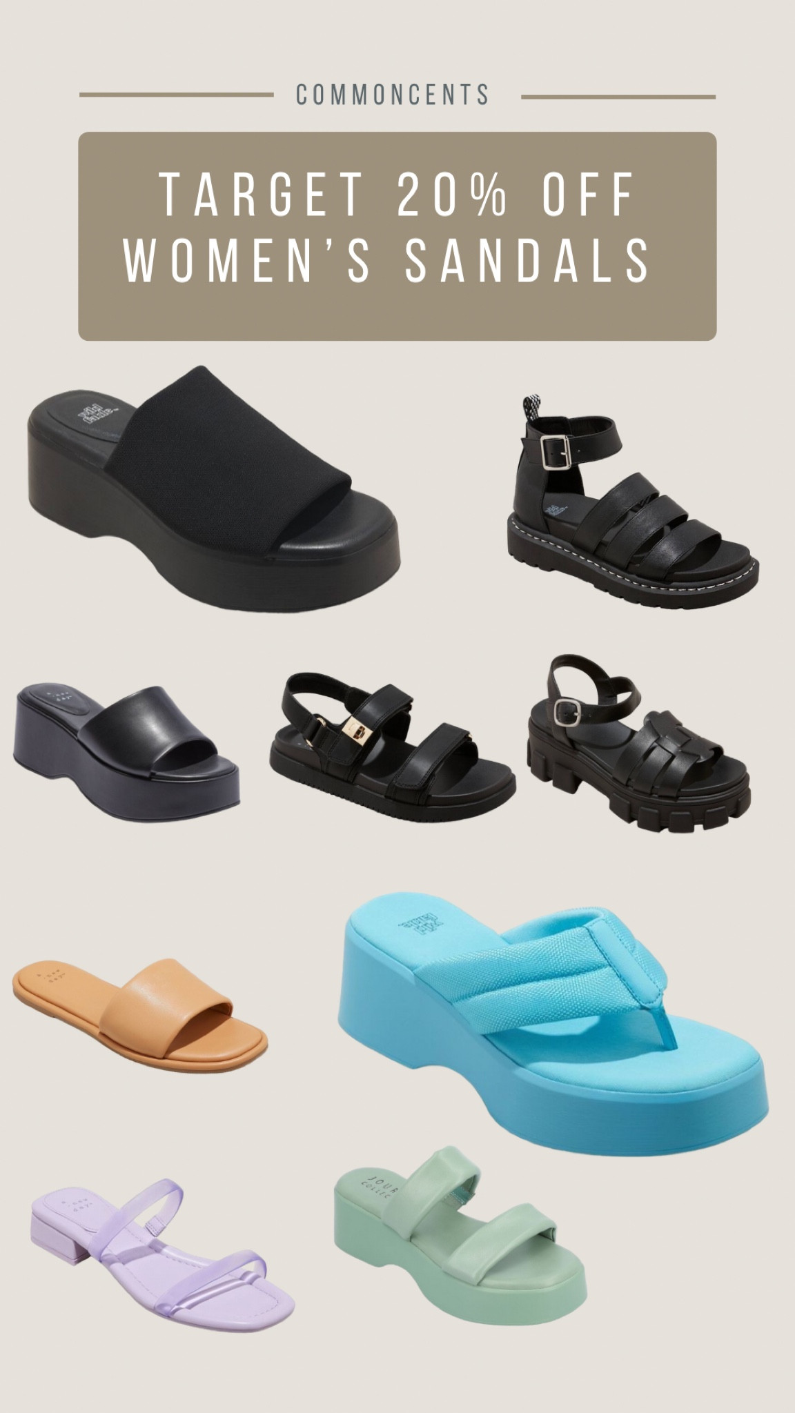 Some many great sandals and they are all on sale!! 20% off women’s sandals at Target!

#LTKsalealert #LTKunder50 #LTKshoecrush