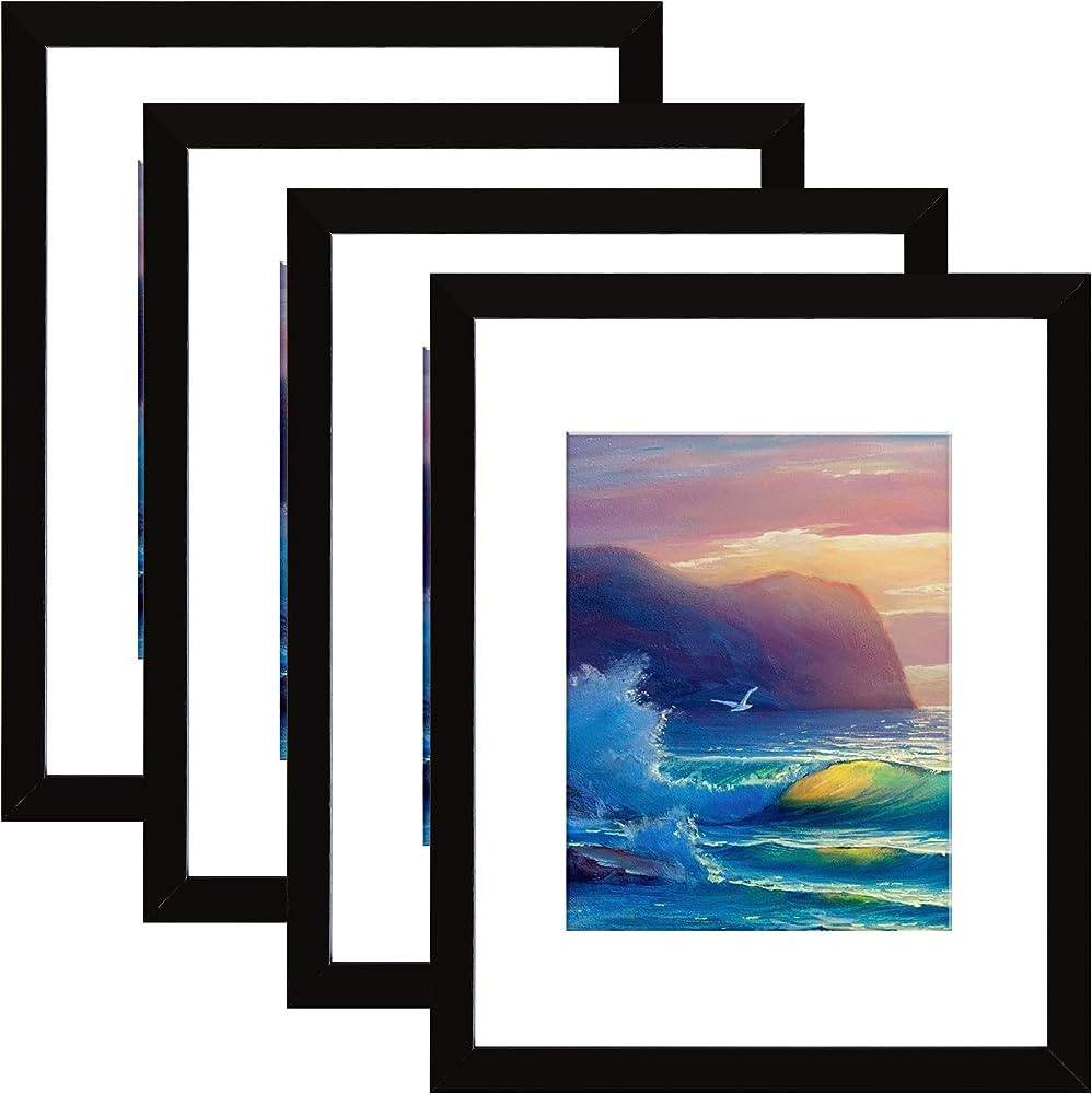 SESEAT Picture Frames 16x20, Black Poster Frame for Wall, Dispaly Pictures 11x14 with Mat or 16x2... | Amazon (US)