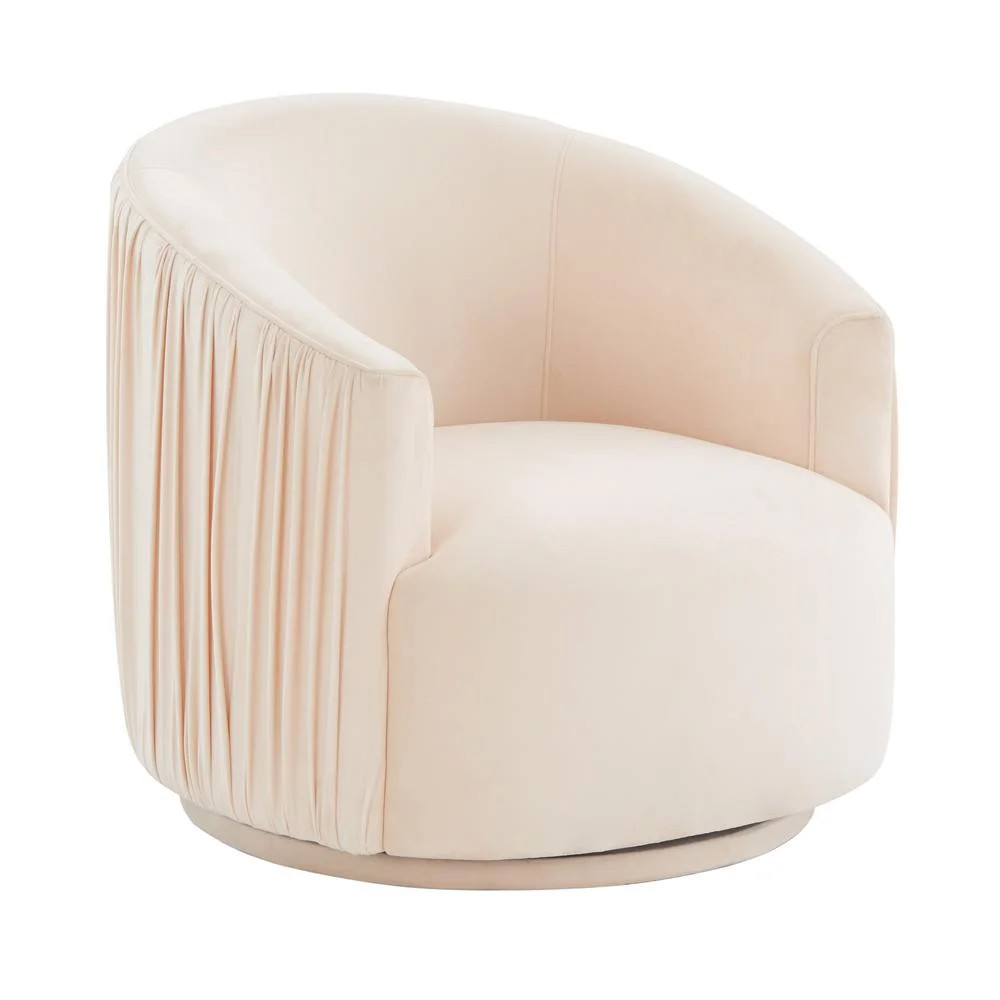 TOV Furniture London Peche Pleated Swivel Chair | Walmart (US)