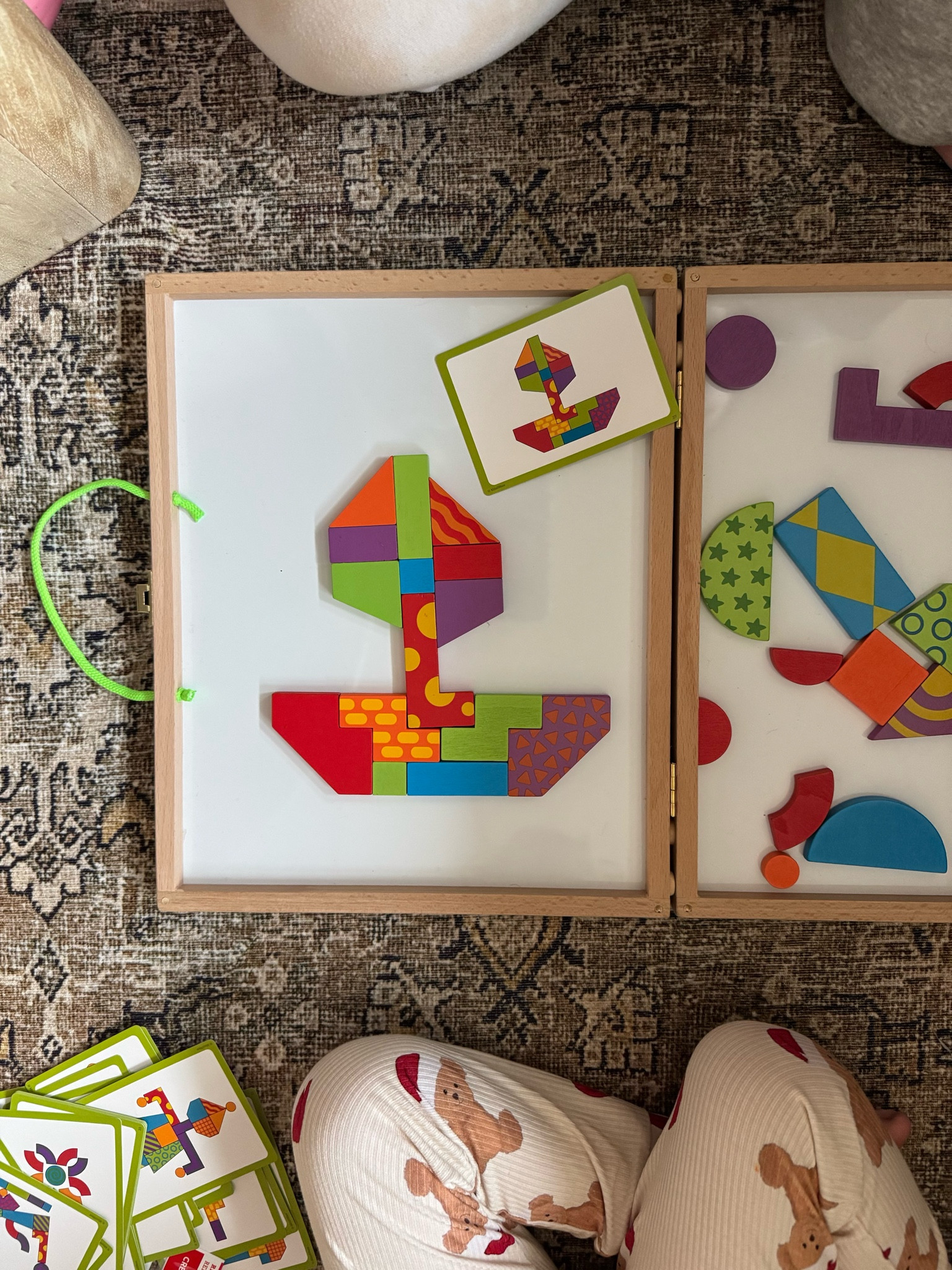 Cutest magnetic board / wooden pieces and photos to recreate! Especially if your toddler loves puzzles!! Ollie can play with this for a long while without getting bored ❤️ 

#LTKKids #LTKFindsUnder50 #LTKGiftGuide