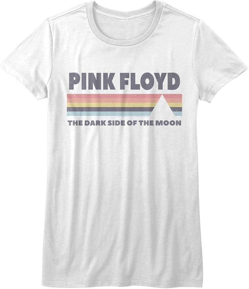 American Classics Pink Floyd DSOTM White Juniors T-Shirt Tee | Amazon (US)
