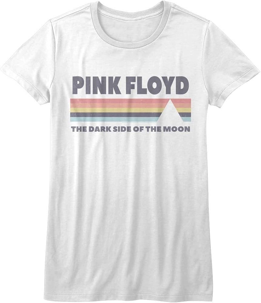 American Classics Pink Floyd DSOTM White Juniors T-Shirt Tee | Amazon (US)
