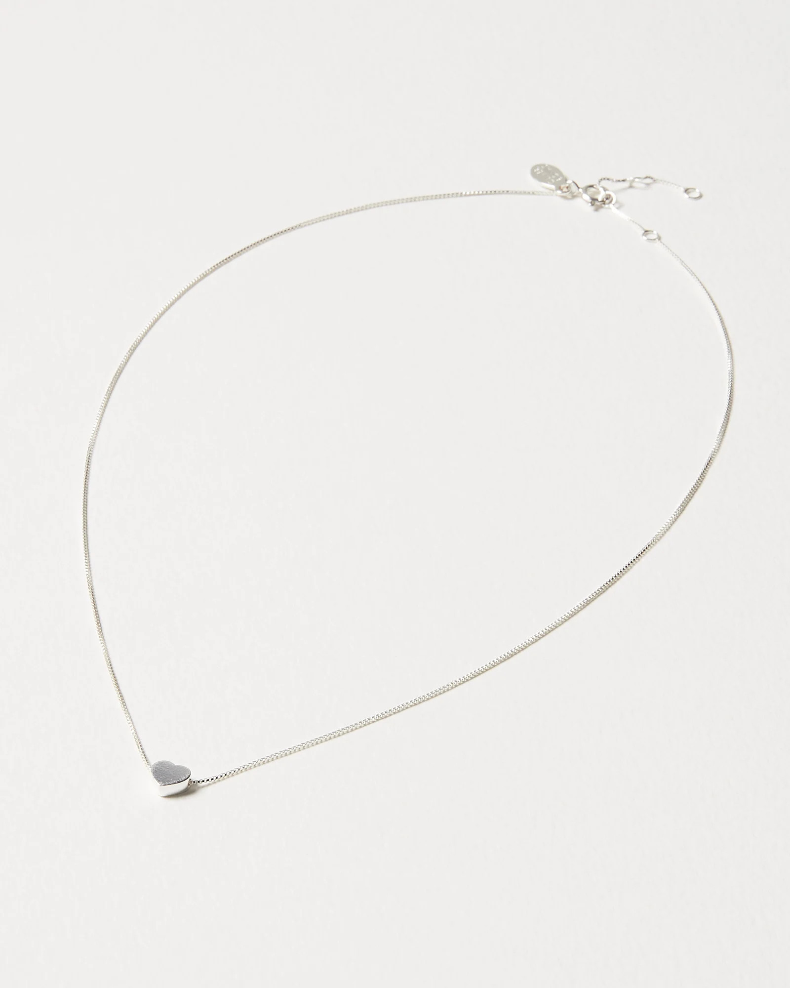 Sterling Silver Heart Pendant Necklace | Oliver Bonas | Oliver Bonas (Global)