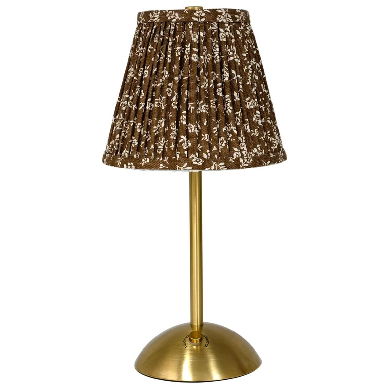 Home Decor Collection Sterling & Noble Home Brown Floral Rechargeable Table Lamp | Walmart (US)