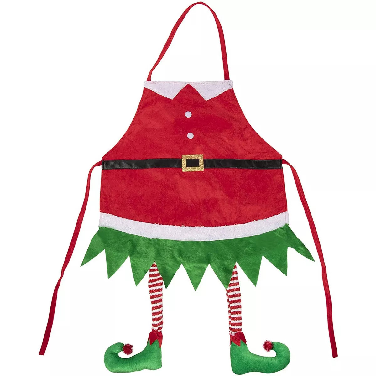Christmas Elf Apron - Holiday Santa Elf Kitchen Chef Apron with Hanging Legs Design, for Cooking ... | Target