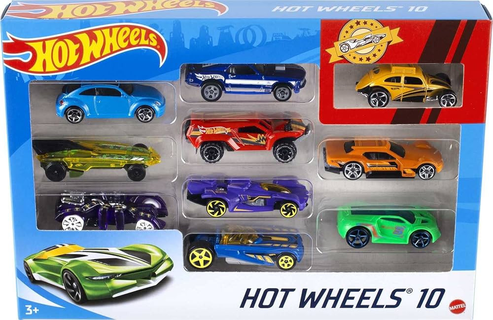 Hot Wheels Set of 10 1:64 Scale Toy Trucks and Cars for Kids and Collectors, Styles May Vary (Ama... | Amazon (US)