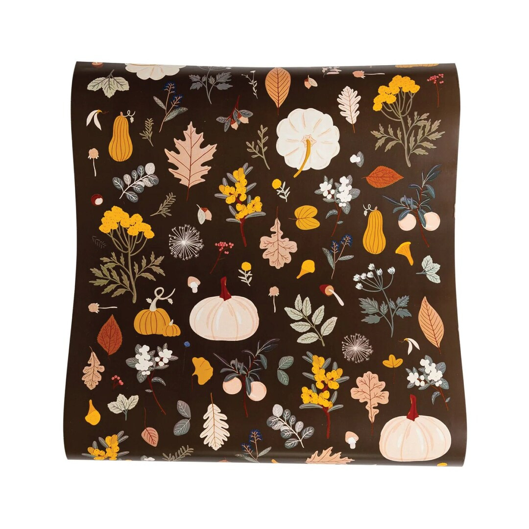 Nature Harvest Paper Table Runner | Thanksgiving Runner | Thanksgiving Table Decor | Autumn Baby ... | Etsy (US)