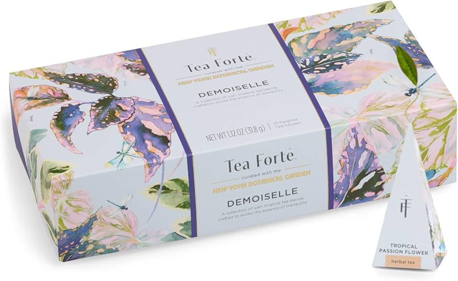 Tea Forte Demoiselle Petite Presentation Box Mother's Day Tea Gift Set Sampler, 10 Count, 2 of Ea... | Amazon (US)