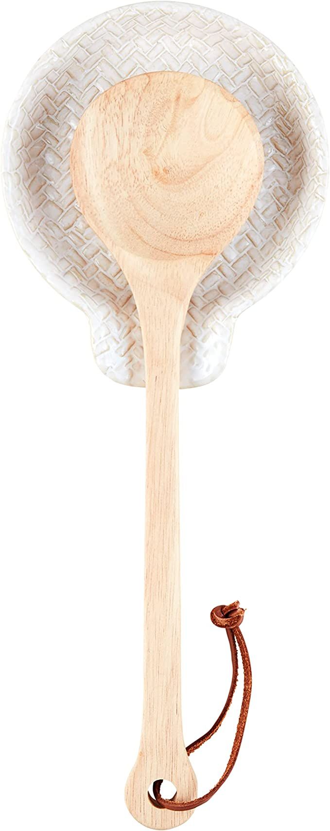 Mud Pie Stoneware Spoon Rest Set; Rest _" X 5" | Spoon 12" | Amazon (US)