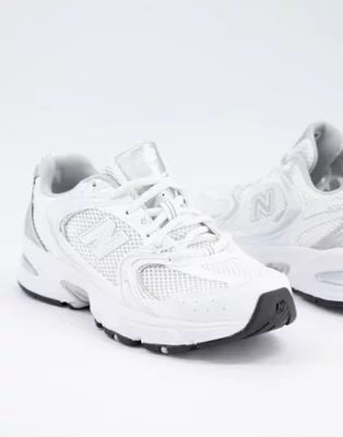 New Balance – 530 – Metallisch glänzende Sneaker in Weiß | ASOS (Global)