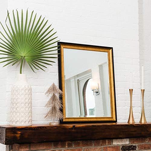 Rectangular Frame Antique Rustic Wall Mirror, Perfect for Bedroom, Bathroom, Vanity, Living Room, En | Amazon (US)