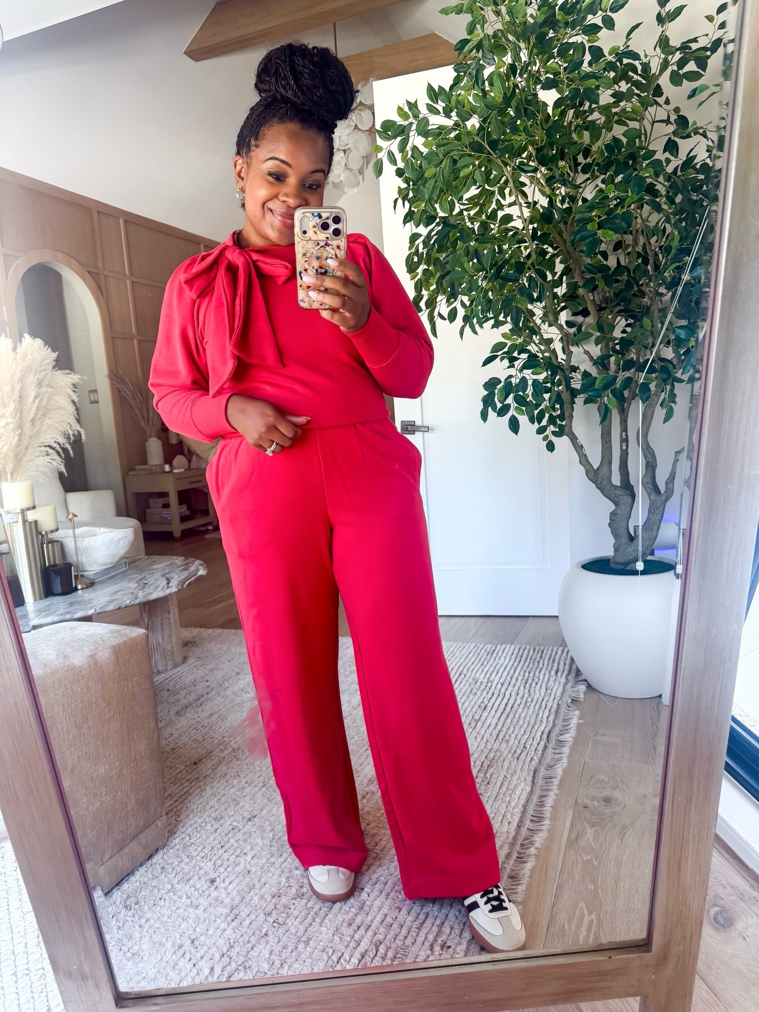 I know this set is going to be on repeat during holiday season! ❤️ It’s a sweatshirt set that is so comfy, but looks elevated. All from Walmart!

#LTKootd #LTKgrwm #LTKSeasonal