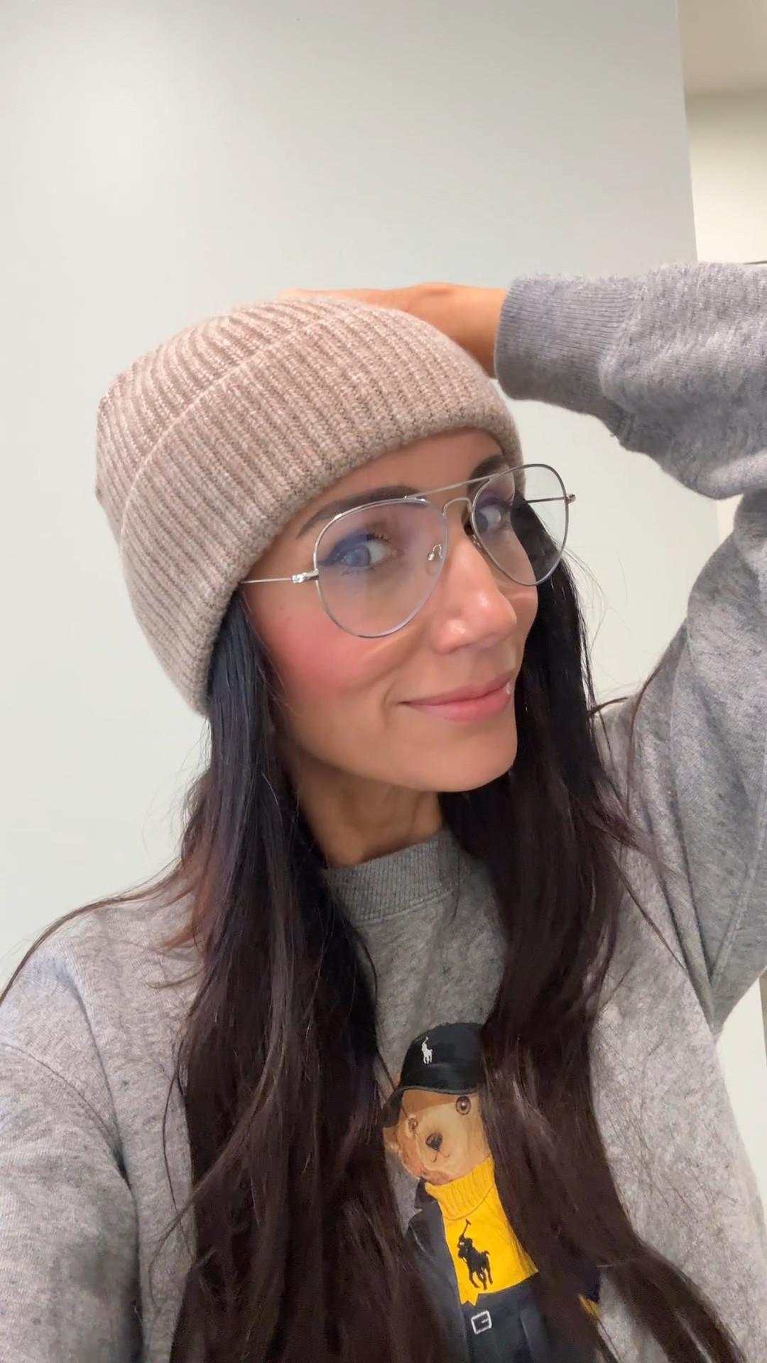 The coziest cashmere beanie under $50 from @onequince #quincepartner 