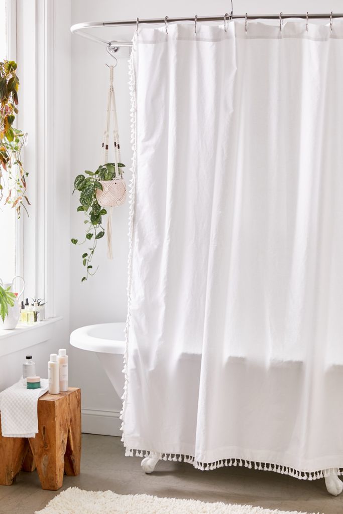 Allie Tassel Shower Curtain | Urban Outfitters (US and RoW)