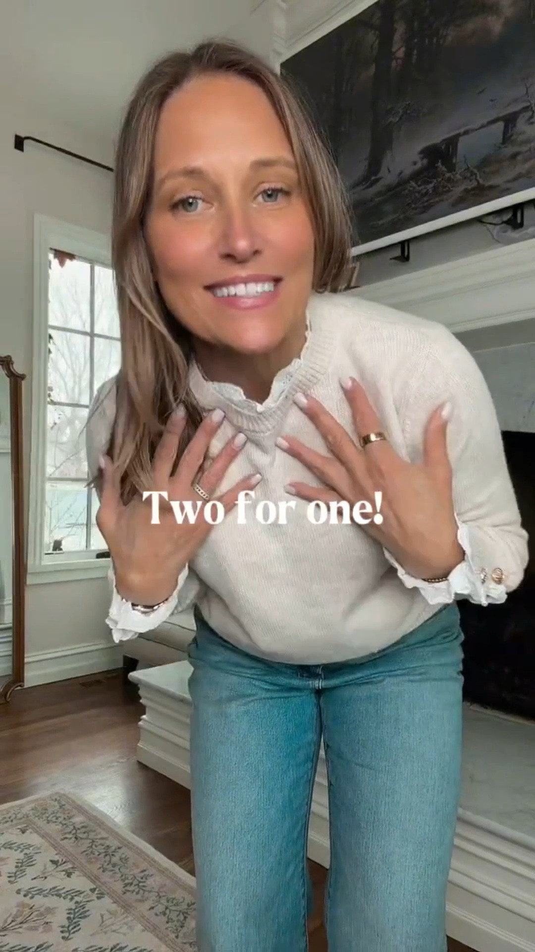 If you are looking for a sweater that can do it all, this is the one! This sweater come in lots of different color variations as well so you can grab the one that best suits you. Did we mention that this top is also under $50!

#LTKMidsize #LTKSeasonal #LTKOver40