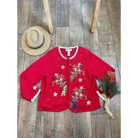 Christmas Cardigan, Christmas Santa Cardigan, Santa Reindeer Cardigan, Snowflake Cardigan, Holly Berry Cardigan, Cardigan | Etsy (US)