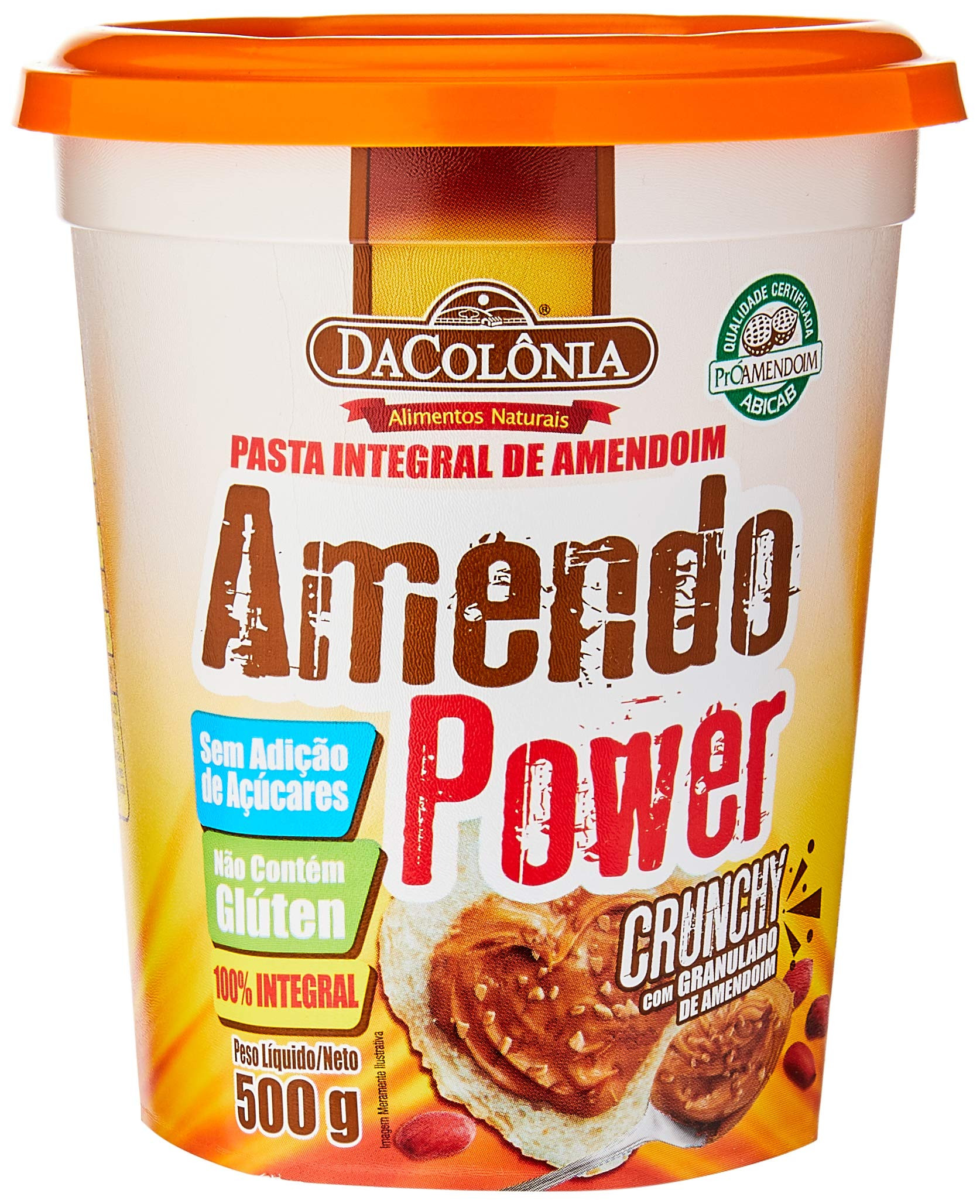 DaColônia Amendopower Crunchy - Pasta Amendoim, Granulado, 500G | Amazon (BR)