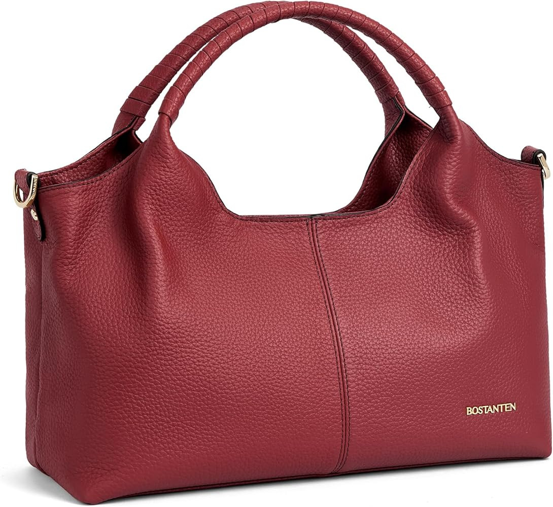 BOSTANTEN Genuine Leather Purses for Women Designer Handbags Crossbody Shoulder Bags Top Handle S... | Amazon (US)