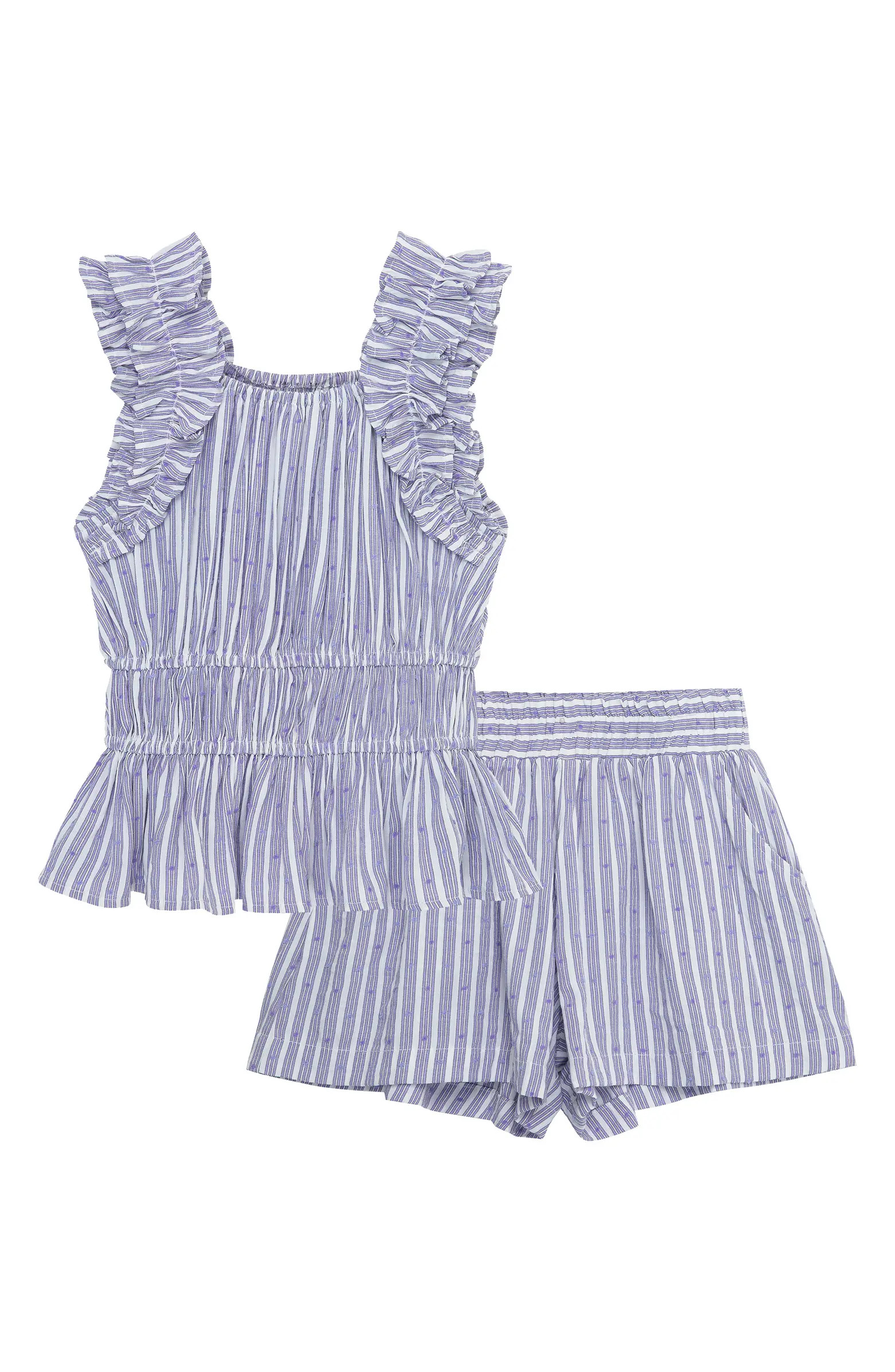 Habitual Kids Kids' Smocked Ruffle Top & Shorts Set | Nordstrom | Nordstrom